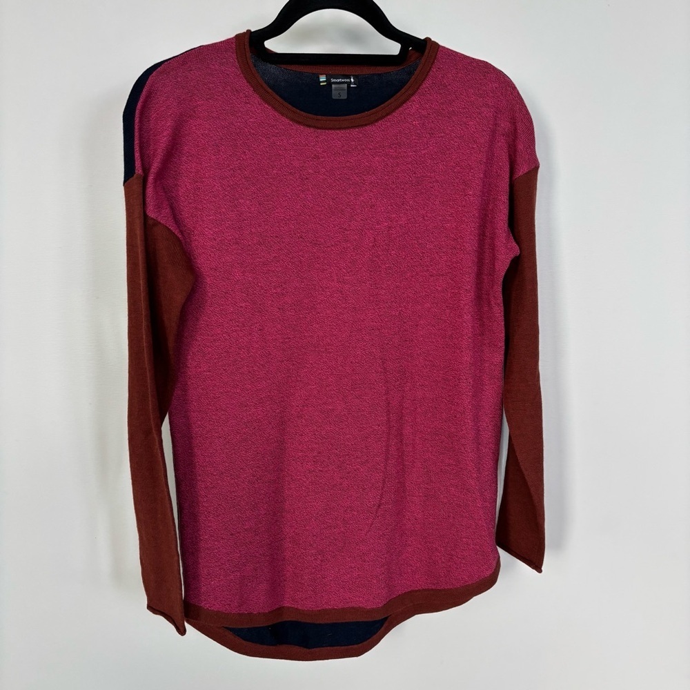 Smartwool Color Block Long Sleeve Sweater‎ Size S
